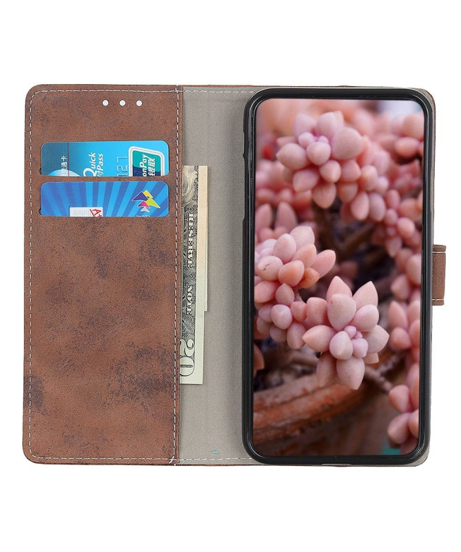 Étui Xiaomi Redmi 9 Cyrius simili cuir vintage