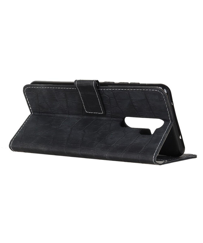 Housse Xiaomi Redmi 9 Simili Cuir Aspect Croco