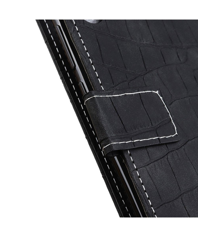Housse Xiaomi Redmi 9 Simili Cuir Aspect Croco