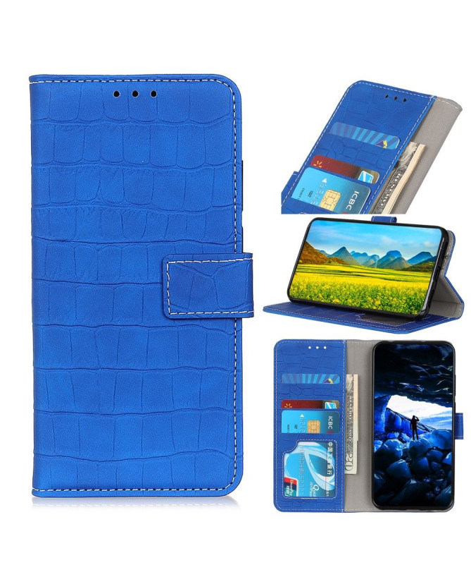Housse Xiaomi Redmi 9 Simili Cuir Aspect Croco