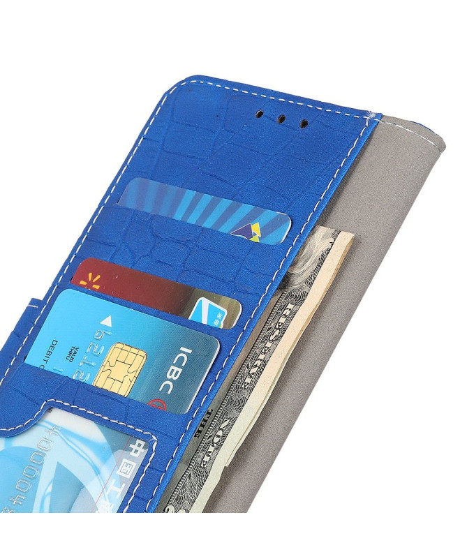 Housse Xiaomi Redmi 9 Simili Cuir Aspect Croco
