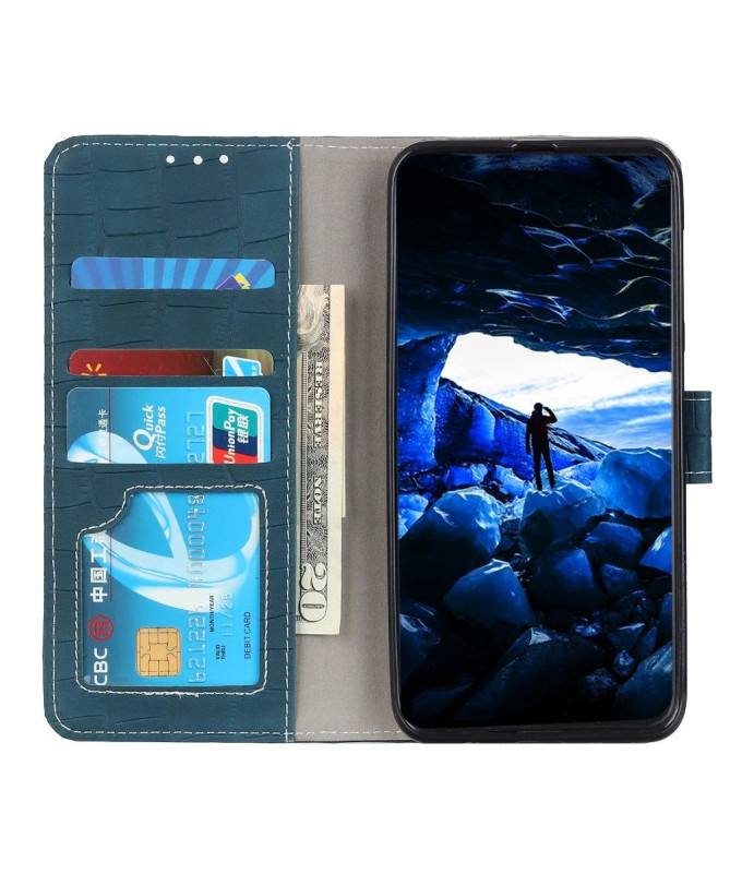 Housse Xiaomi Redmi 9 Simili Cuir Aspect Croco