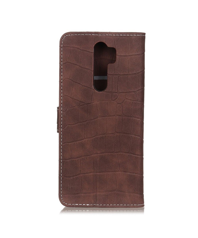 Housse Xiaomi Redmi 9 Simili Cuir Aspect Croco