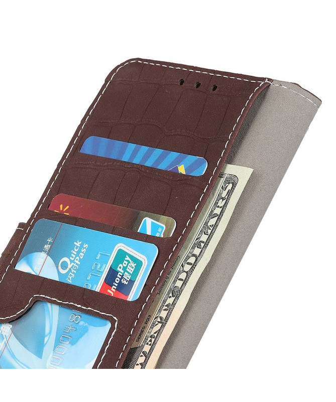 Housse Xiaomi Redmi 9 Simili Cuir Aspect Croco