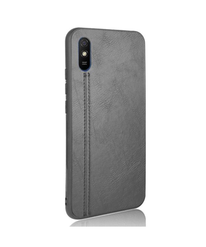 Coque Xiaomi Redmi 9A Effet Cuir Coutures