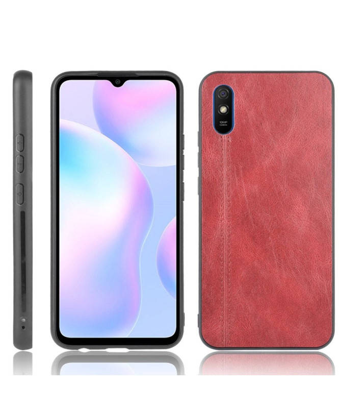 Coque Xiaomi Redmi 9A Effet Cuir Coutures