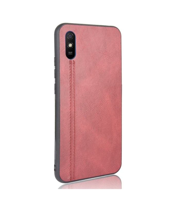 Coque Xiaomi Redmi 9A Effet Cuir Coutures