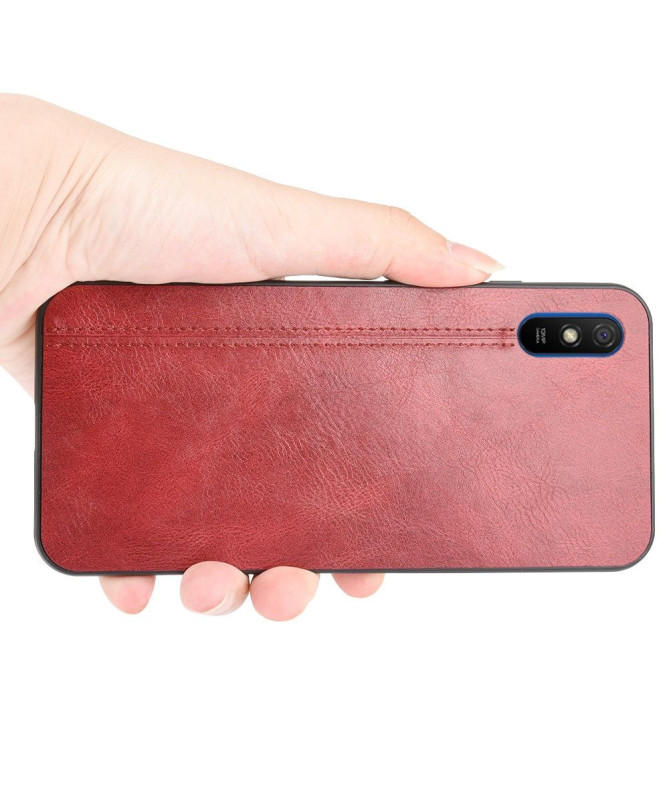 Coque Xiaomi Redmi 9A Effet Cuir Coutures