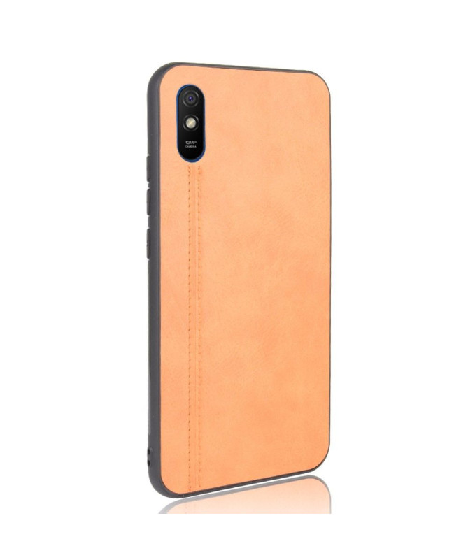 Coque Xiaomi Redmi 9A Effet Cuir Coutures