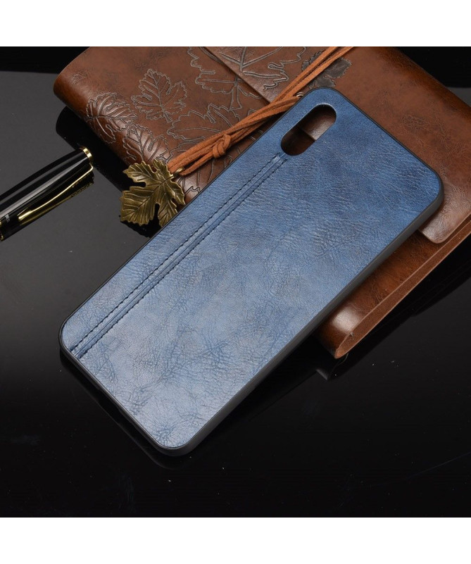 Coque Xiaomi Redmi 9A Effet Cuir Coutures