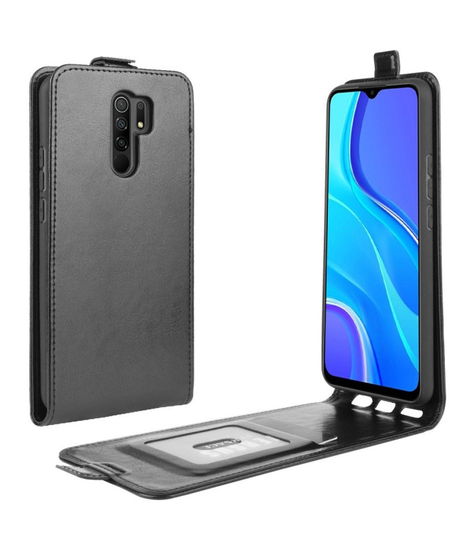 Housse Xiaomi Redmi 9 simili cuir avec rabat verticale