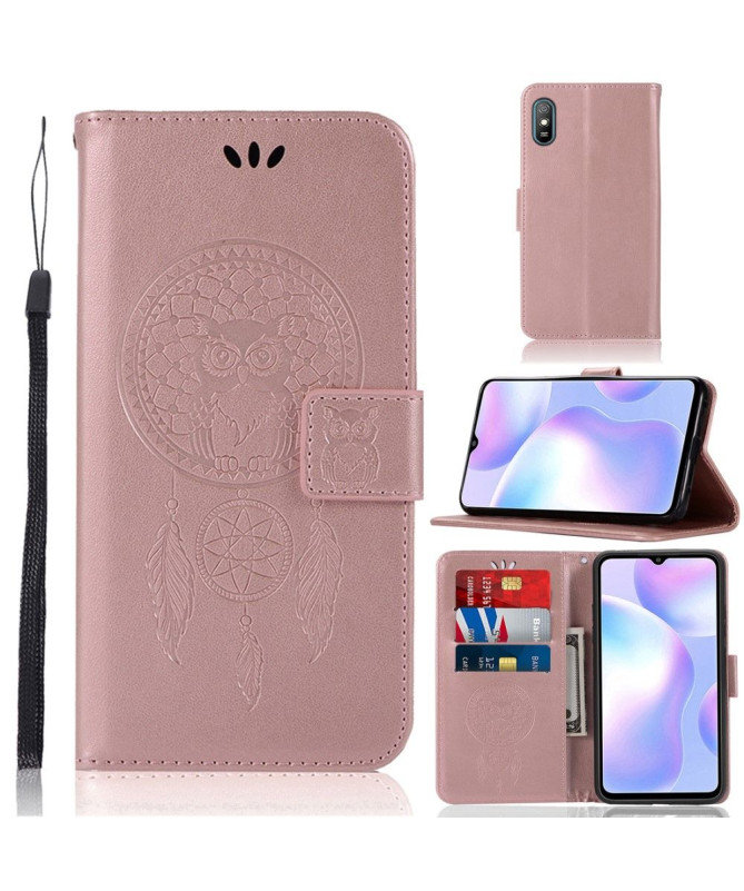 Étui Xiaomi Redmi 9A hibou attrape rêves