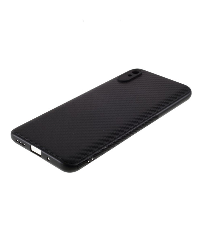 Coque Xiaomi Redmi 9A aspect fibre de carbone