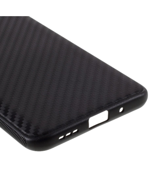 Coque Xiaomi Redmi 9A aspect fibre de carbone