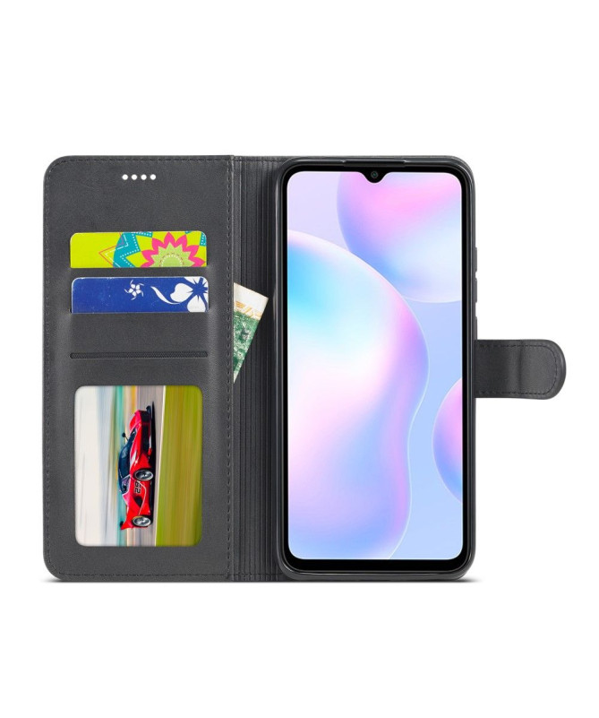 Housse Xiaomi Redmi 9A Effet Cuir LC.IMEEKE