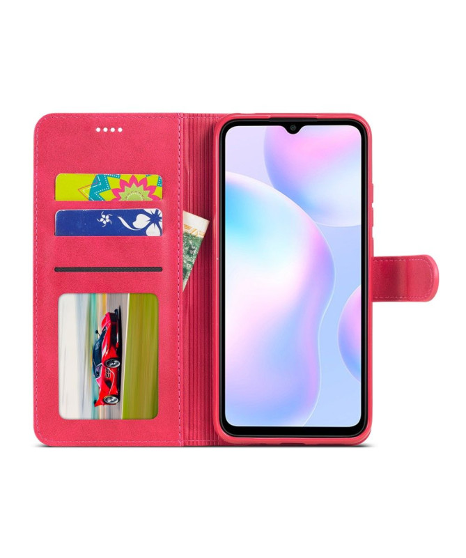 Housse Xiaomi Redmi 9A Effet Cuir LC.IMEEKE