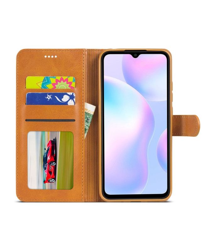 Housse Xiaomi Redmi 9A Effet Cuir LC.IMEEKE
