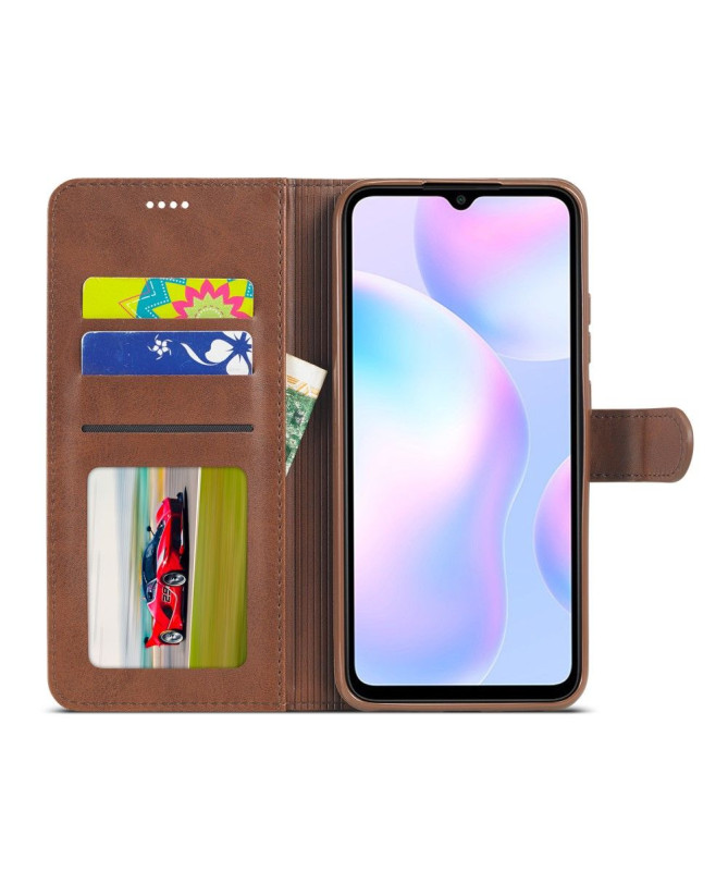 Housse Xiaomi Redmi 9A Effet Cuir LC.IMEEKE