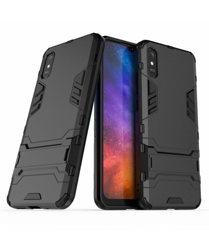 Coque Xiaomi Redmi 9A cool guard antichoc avec support intégré