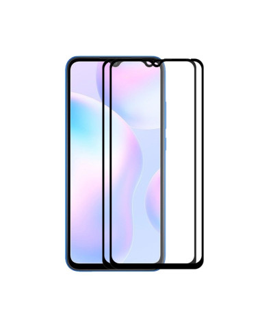 Pack de 2 films en verre trempé full size pour Xiaomi Redmi 9A