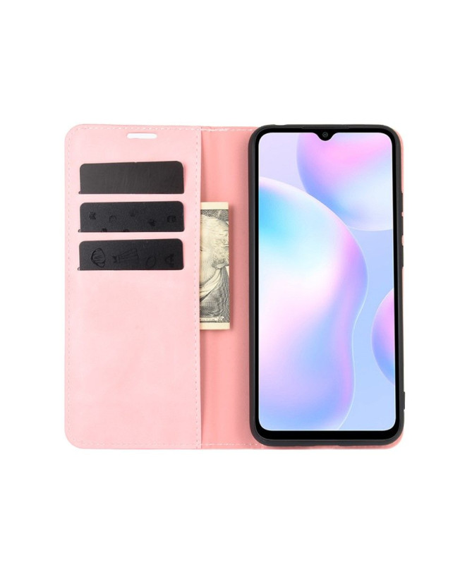 Housse Xiaomi Redmi 9A Business Rétro - Rose