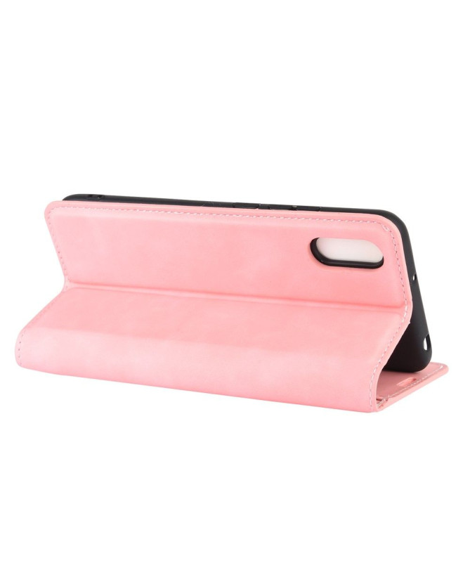 Housse Xiaomi Redmi 9A Business Rétro - Rose