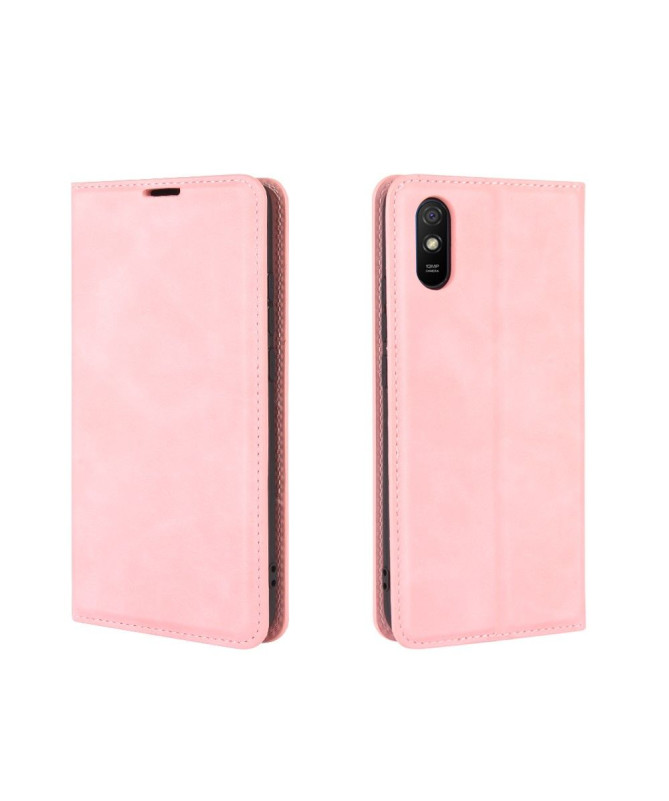 Housse Xiaomi Redmi 9A Business Rétro - Rose