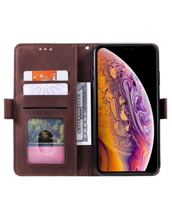 Housse Xiaomi Redmi 9A Vintage Porte Cartes à Lanière