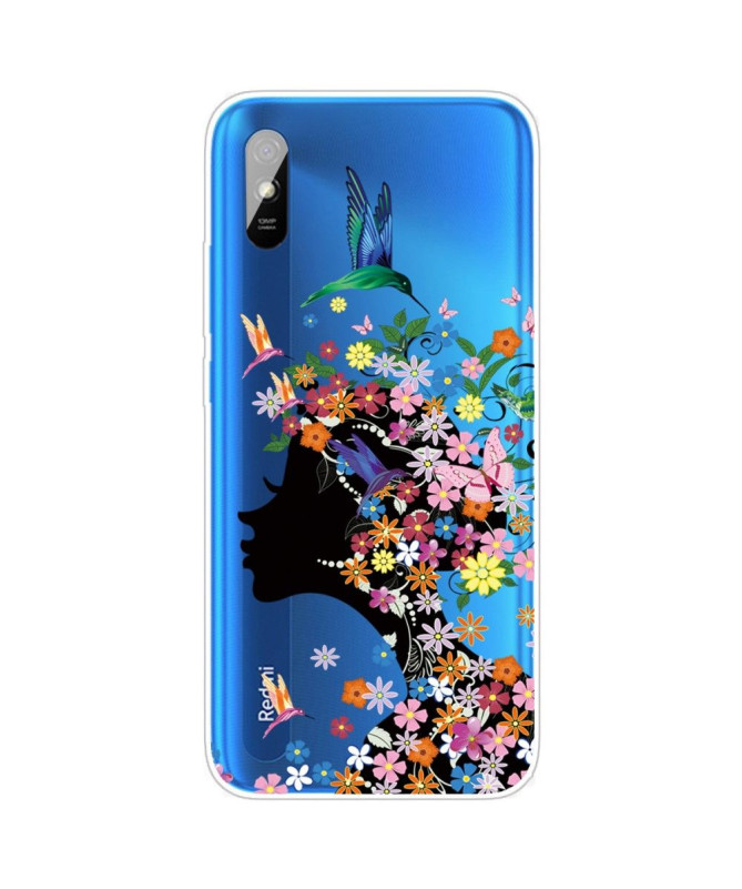 Coque Xiaomi Redmi 9A colibri fleur