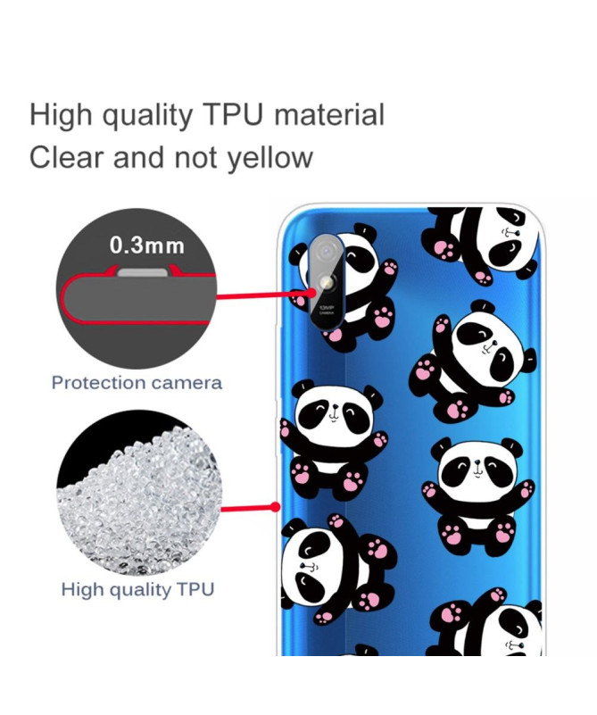 Coque Xiaomi Redmi 9A Happy Pandas