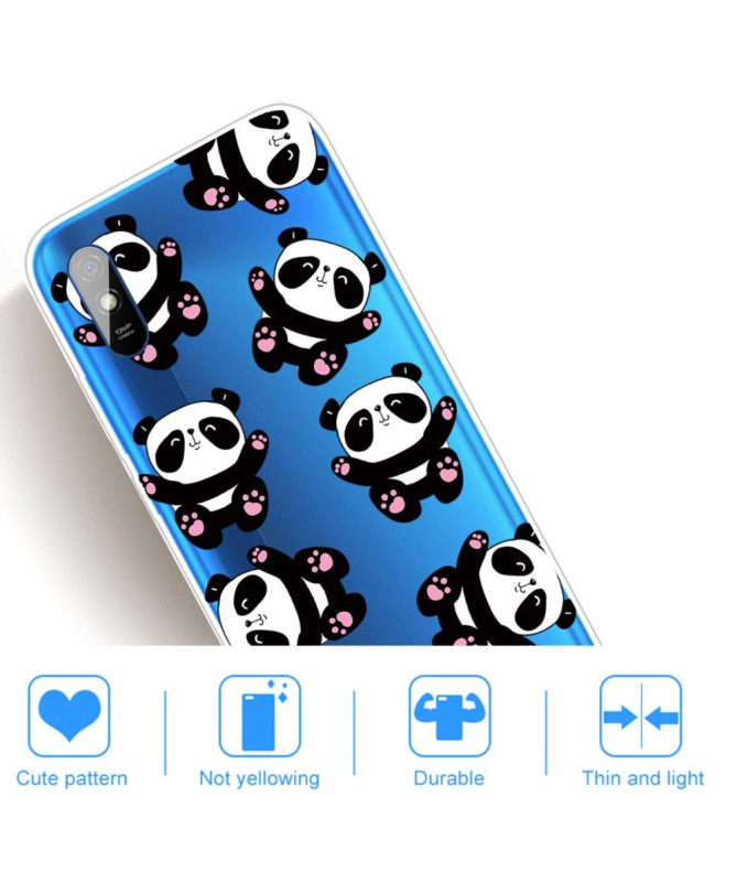 Coque Xiaomi Redmi 9A Happy Pandas