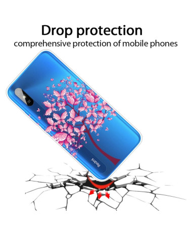 Coque Xiaomi Redmi 9A arbre à papillons