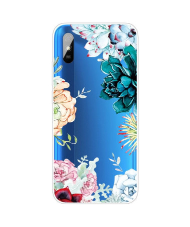 Coque Xiaomi Redmi 9A variété de fleurs