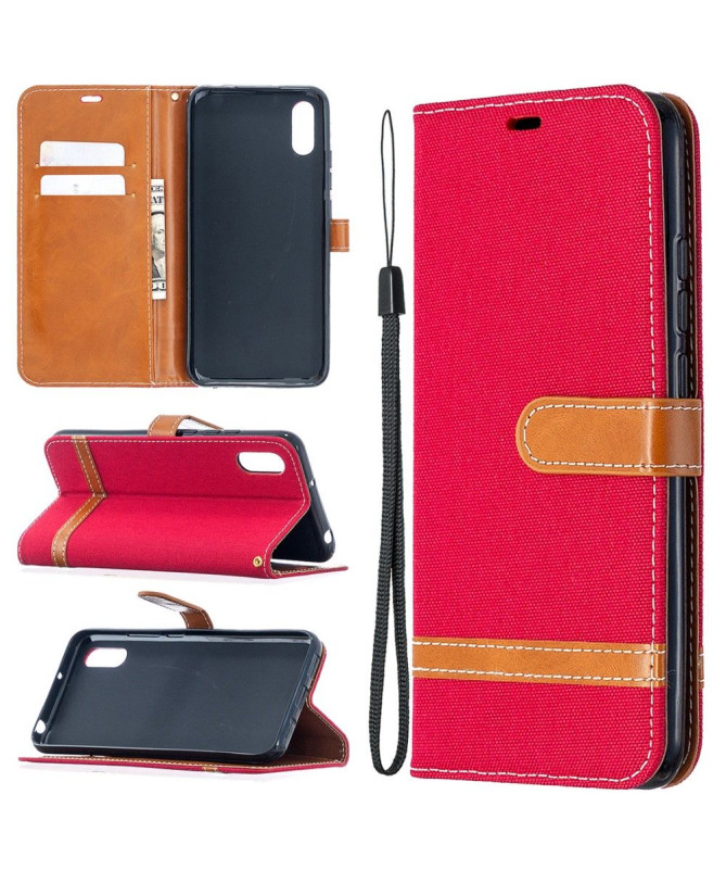Housse Xiaomi Redmi 9A revêtement tissu