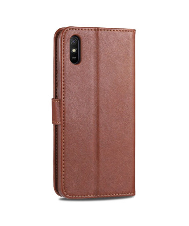 Housse Xiaomi Redmi 9A AZNS Retro Effet Cuir