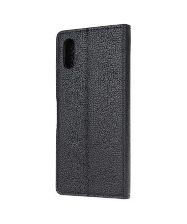 Housse Xiaomi Redmi 9A style cuir effet peau de litchi