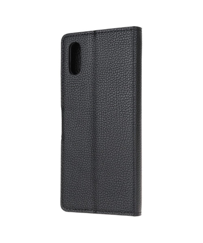 Housse Xiaomi Redmi 9A style cuir effet peau de litchi