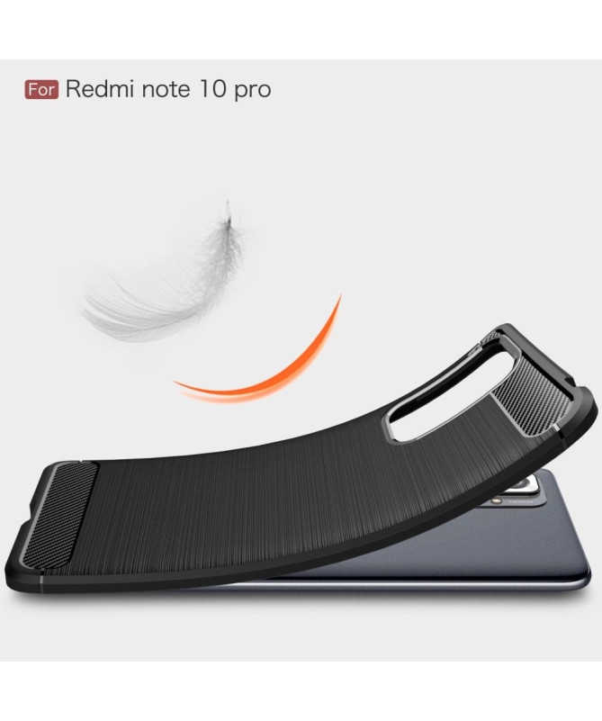 Coque Xiaomi Redmi Note 10 Pro Flexible Effet Brossé