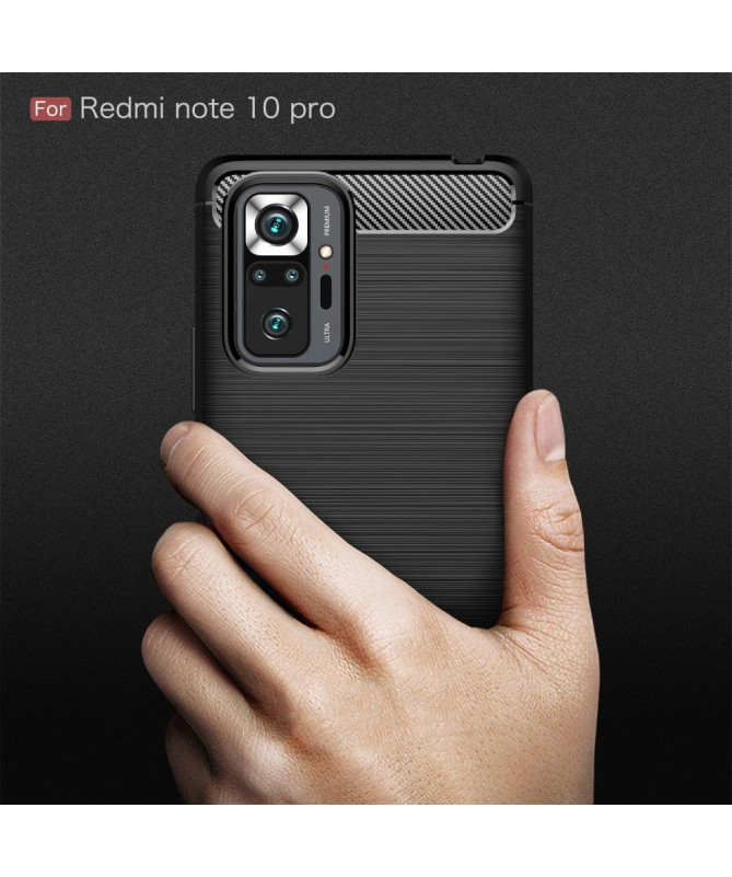 Coque Xiaomi Redmi Note 10 Pro Flexible Effet Brossé