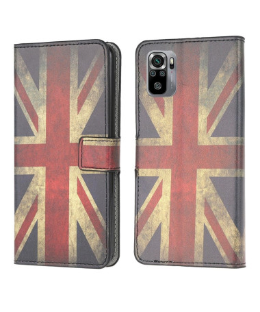 Housse Xiaomi Redmi Note 10 Drapeau Anglais Vintage