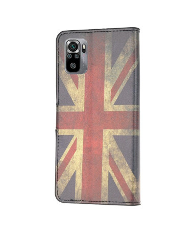 Housse Xiaomi Redmi Note 10 Drapeau Anglais Vintage