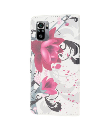 Housse Xiaomi Redmi Note 10 Fleurs de lotus