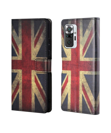 Housse Xiaomi Redmi Note 10 Pro drapeau Anglais Vintage