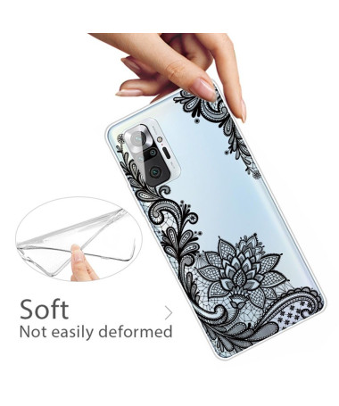 Coque Xiaomi Redmi Note 10 Pro fleur dentelle