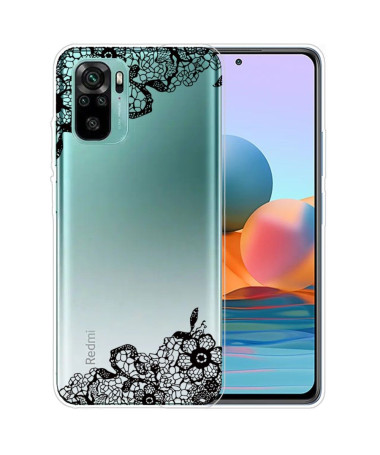 Coque Xiaomi Redmi Note 10 fleur dentelle