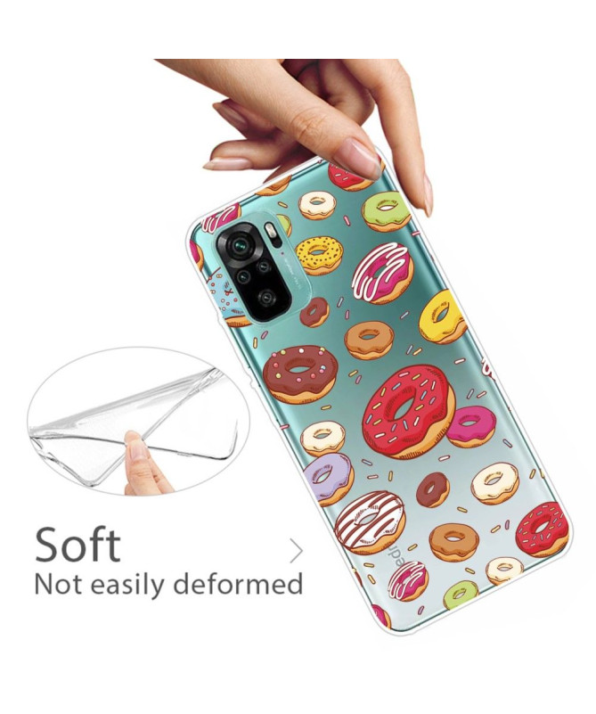 Coque Xiaomi Redmi Note 10 multiples donuts