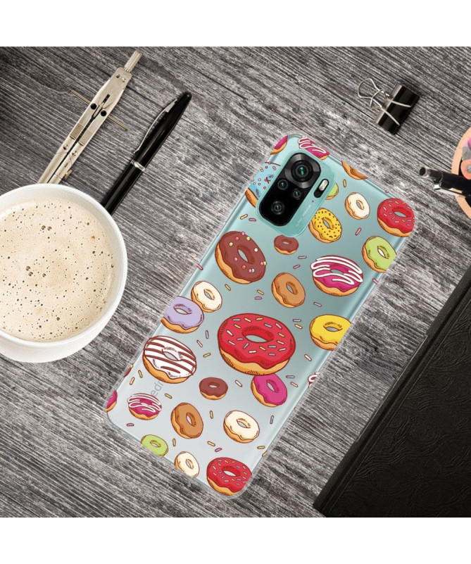 Coque Xiaomi Redmi Note 10 multiples donuts