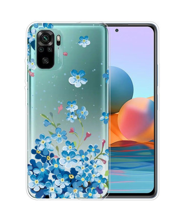 Coque Xiaomi Redmi Note 10 Fleurs Bleues