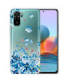 Coque Xiaomi Redmi Note 10 Fleurs Bleues