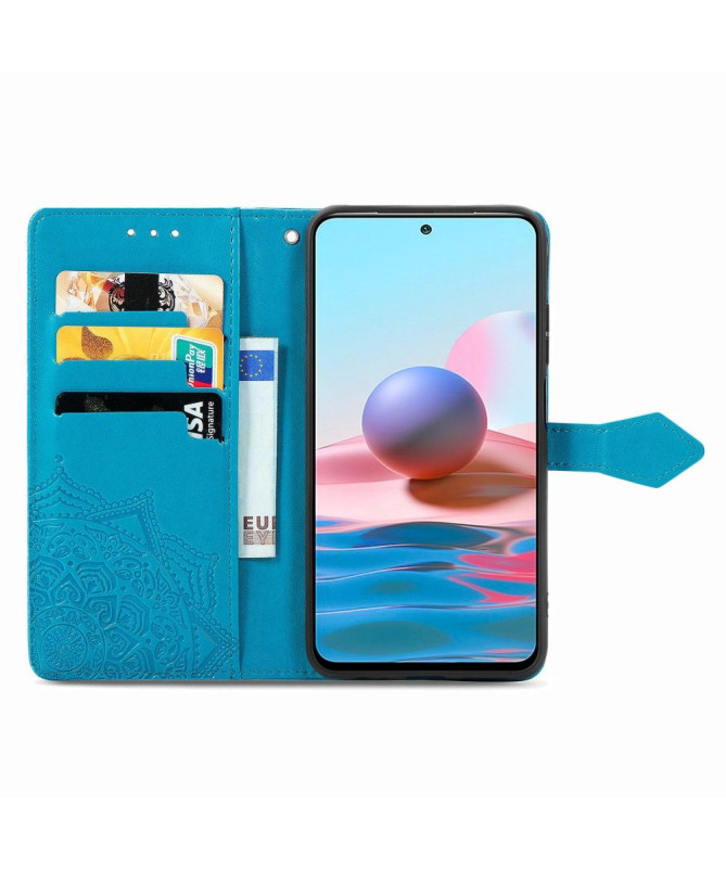 Housse Xiaomi Redmi Note 10 Mandala Porte Cartes